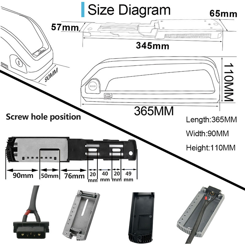 Bateria de Substituição de Íon - Ebike Battery 48V 20Ah Hailong avaliação e preço