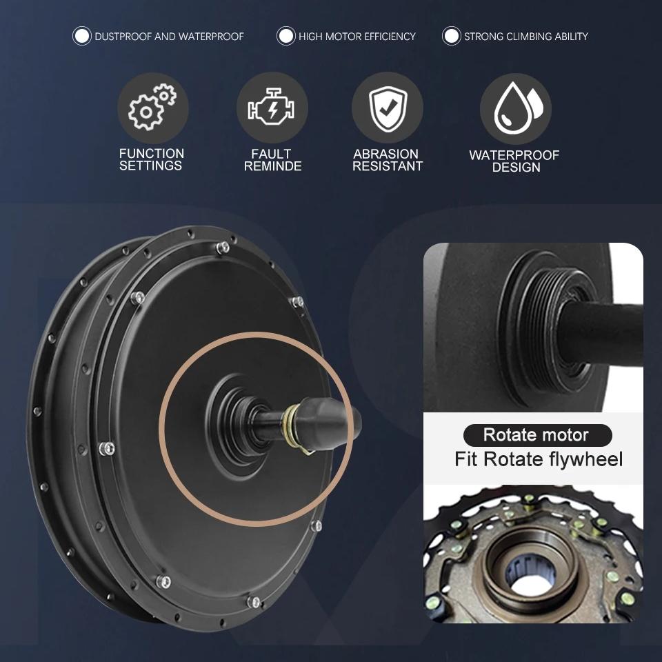 Motor de Roda MTX 48V/52V 2000 - 72V 5000W Hub Motor Kit avaliação e preço