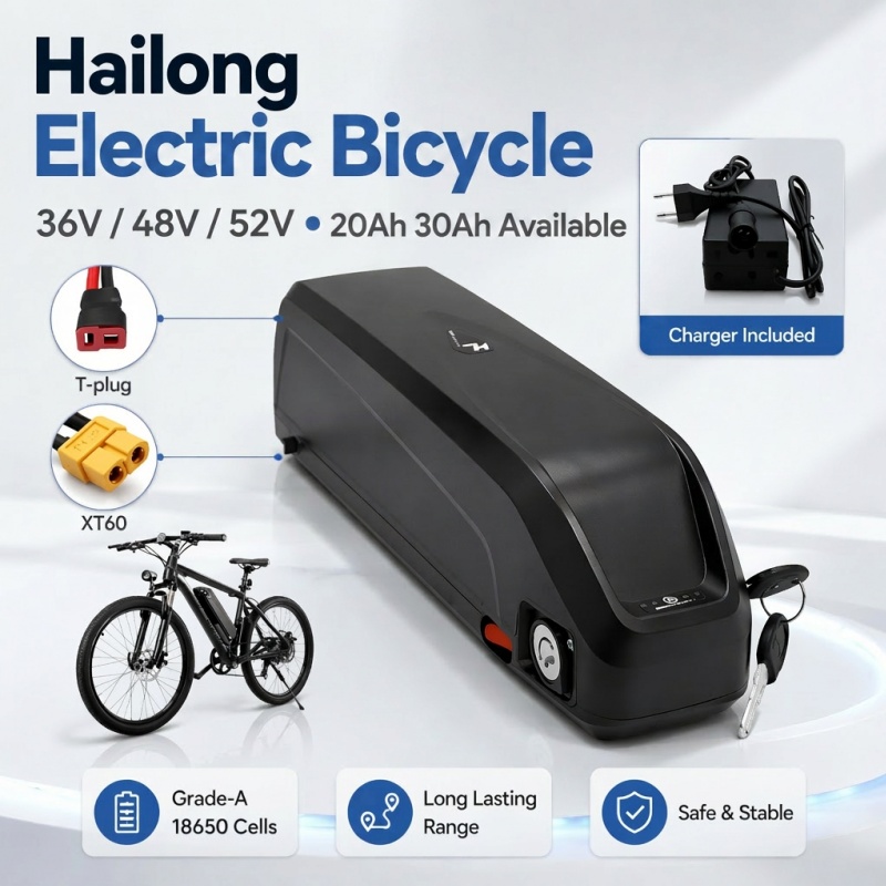 Bateria Hailong Versátil, Mult - Ebike Battery 48V 20Ah Hailong avaliação e preço